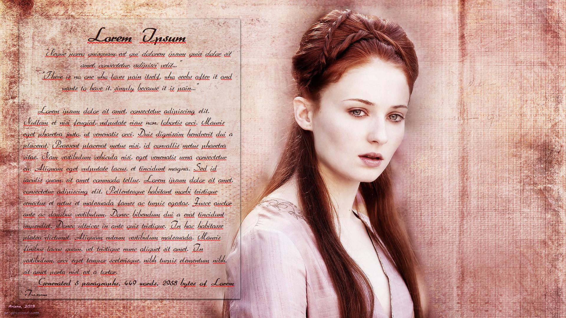 FocusWriter Theme – Game Of Thrones: Sansa